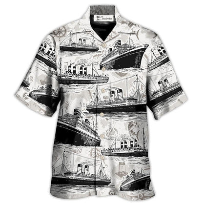 Hawaiian Shirt / Adults / S Cruising Retro And Sea Map - Hawaiian Shirt 