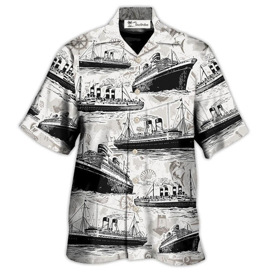 Hawaiian Shirt / Adults / S Cruising Retro And Sea Map - Hawaiian Shirt 