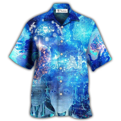Hawaiian Shirt / Adults / S AI Artificial Intelligence Beginning Your Journey to Implementing - Hawaiian Shirt 