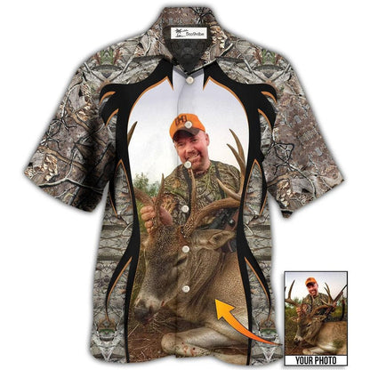 Hawaiian Shirt / Adults / S Hunting Lover Cool Pattern Custom Photo - Hawaiian Shirt 