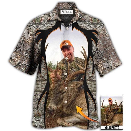 Hawaiian Shirt / Adults / S Hunting Lover Cool Pattern Custom Photo - Hawaiian Shirt 
