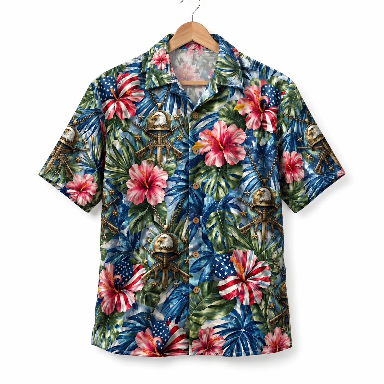 Marines Patriotic Veteran 250 Years America Premium Unisex Hawaiian Shirt For Men and Women