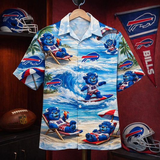 BB Football Mascot Beach Viber Unisex Hawaiian Shirt For Men & Women