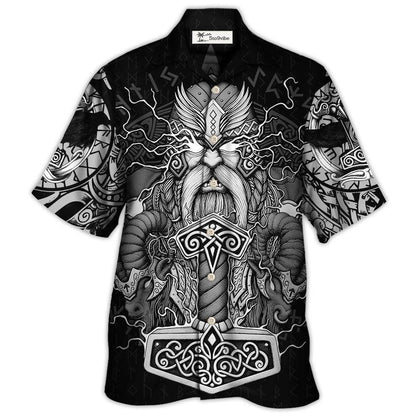 Viking Warrior Thor God Of Thunder - Hawaiian Shirt 