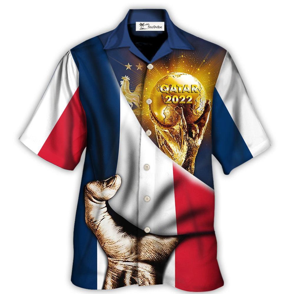 Hawaiian Shirt / Adults / S World Cup Qatar 2022 France Will Be The Champion Flag Vintage - Hawaiian Shirt 