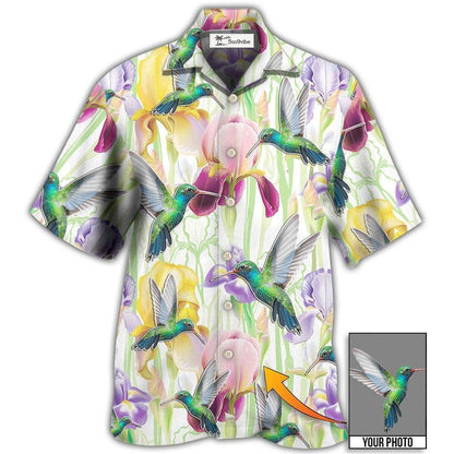 Hawaiian Shirt / Adults / S Hummingbird Flower Art Beautiful Custom Photo - Hawaiian Shirt 