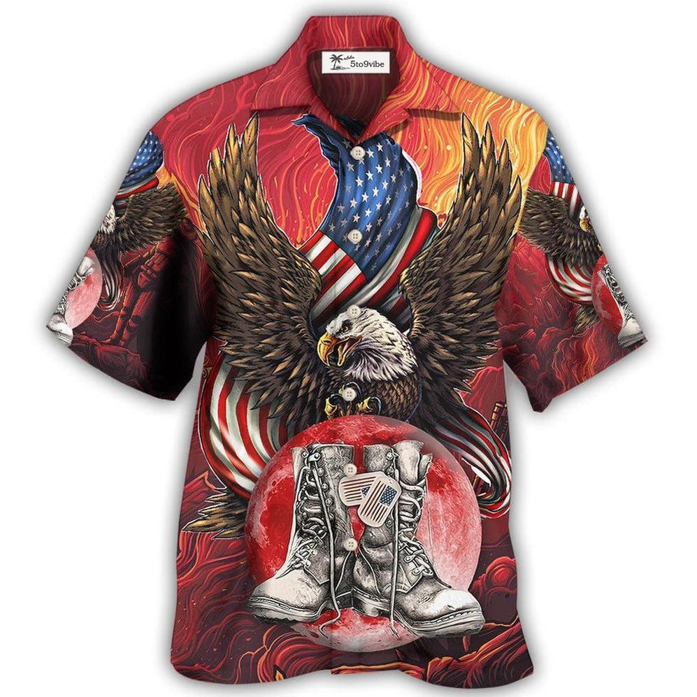 Hawaiian Shirt / Adults / S Veteran Boots Never Underestimate - Hawaiian Shirt 