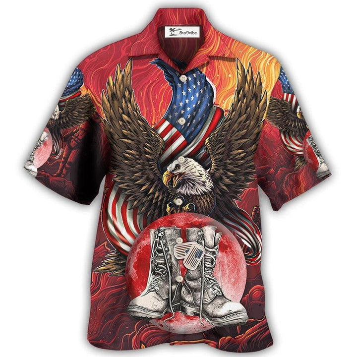 Hawaiian Shirt / Adults / S Veteran Boots Never Underestimate - Hawaiian Shirt 