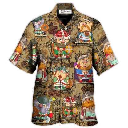 Hawaiian Shirt / Adults / S Viking Funny Viking Map Art - Hawaiian Shirt 