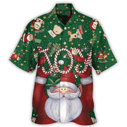 Hawaiian Shirt / Adults / S Christmas Santa Claus Lover Joy Green Style - Hawaiian Shirt 