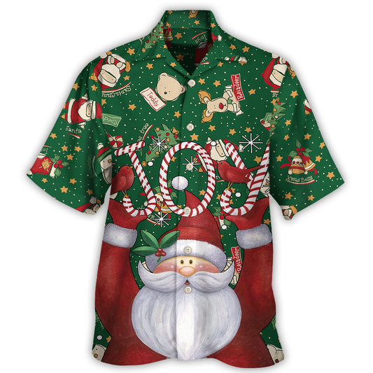 Hawaiian Shirt / Adults / S Christmas Santa Claus Lover Joy Green Style - Hawaiian Shirt 
