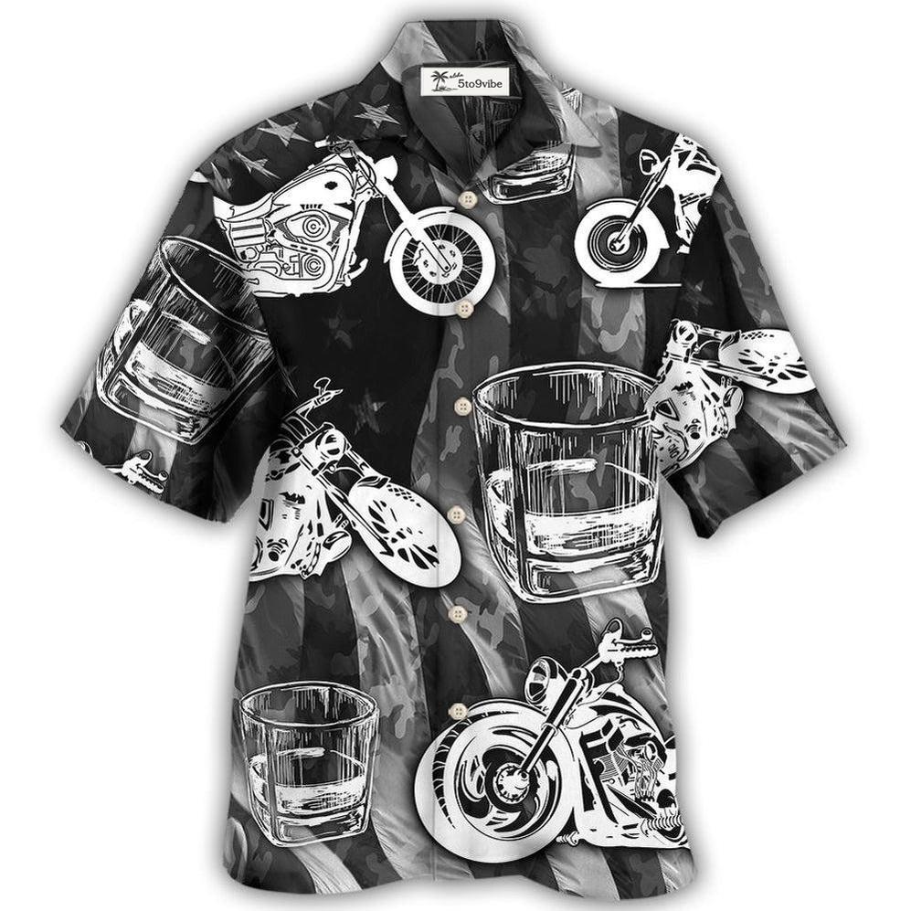 Motorcyles And Whiskey I Like - Hawaiian Shirt 