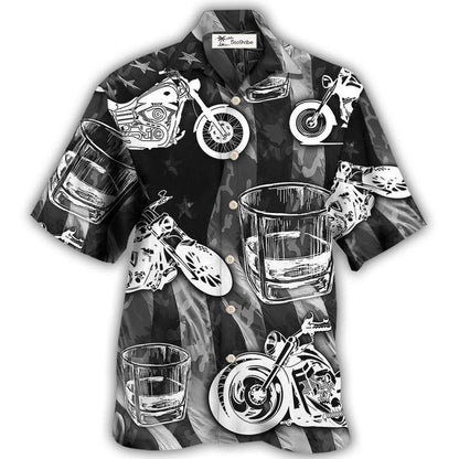 Motorcyles And Whiskey I Like - Hawaiian Shirt 
