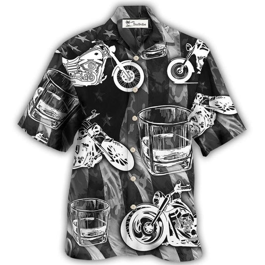 Motorcyles And Whiskey I Like - Hawaiian Shirt 