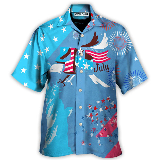 Hawaiian Shirt / Adults / S America Independence Happy Day Fourth Of July - Hawaiian Shirt 