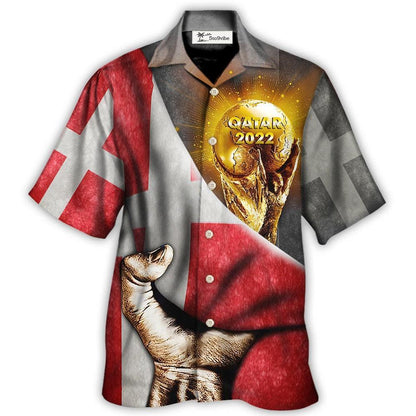 Hawaiian Shirt / Adults / S World Cup Qatar 2022 Denmark Will Be The Champion - Hawaiian Shirt 