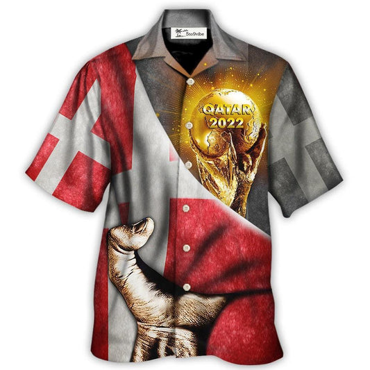 Hawaiian Shirt / Adults / S World Cup Qatar 2022 Denmark Will Be The Champion - Hawaiian Shirt 