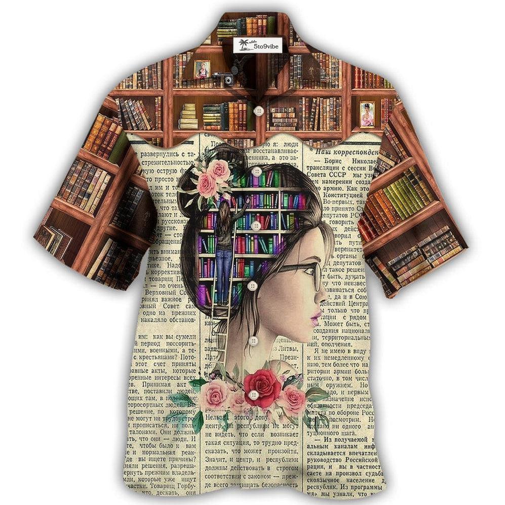 Hawaiian Shirt / Adults / S Book Lover And Into The Book Store I Go - Hawaiian Shirt 