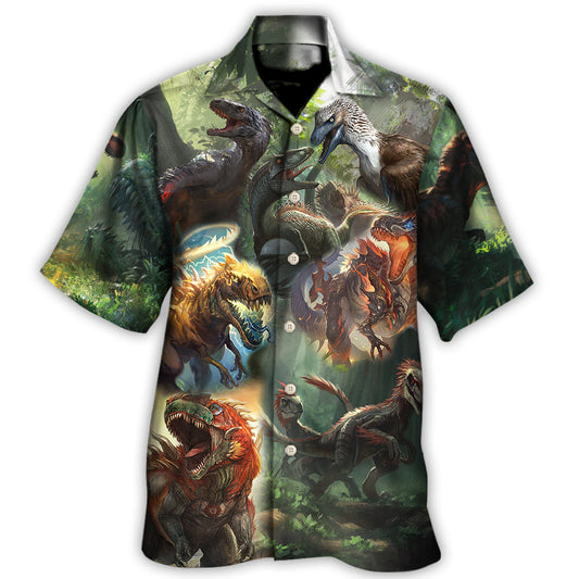 Hawaiian Shirt / Adults / S Dinosaur I Am Roar In The Jungle - Hawaiian Shirt 