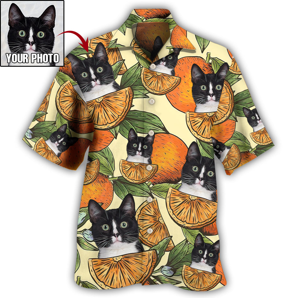 4 / Adults / S Cat Tropical Various Style Custom Photo - Hawaiian Shirt 