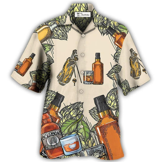 Hawaiian Shirt / Adults / S Golf And Bourbon I Like - Hawaiian Shirt 