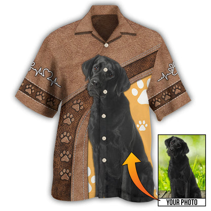 Black Labrador / Adults / S Dog Paw Various Style Custom Photo Personalized - Hawaiian Shirt 
