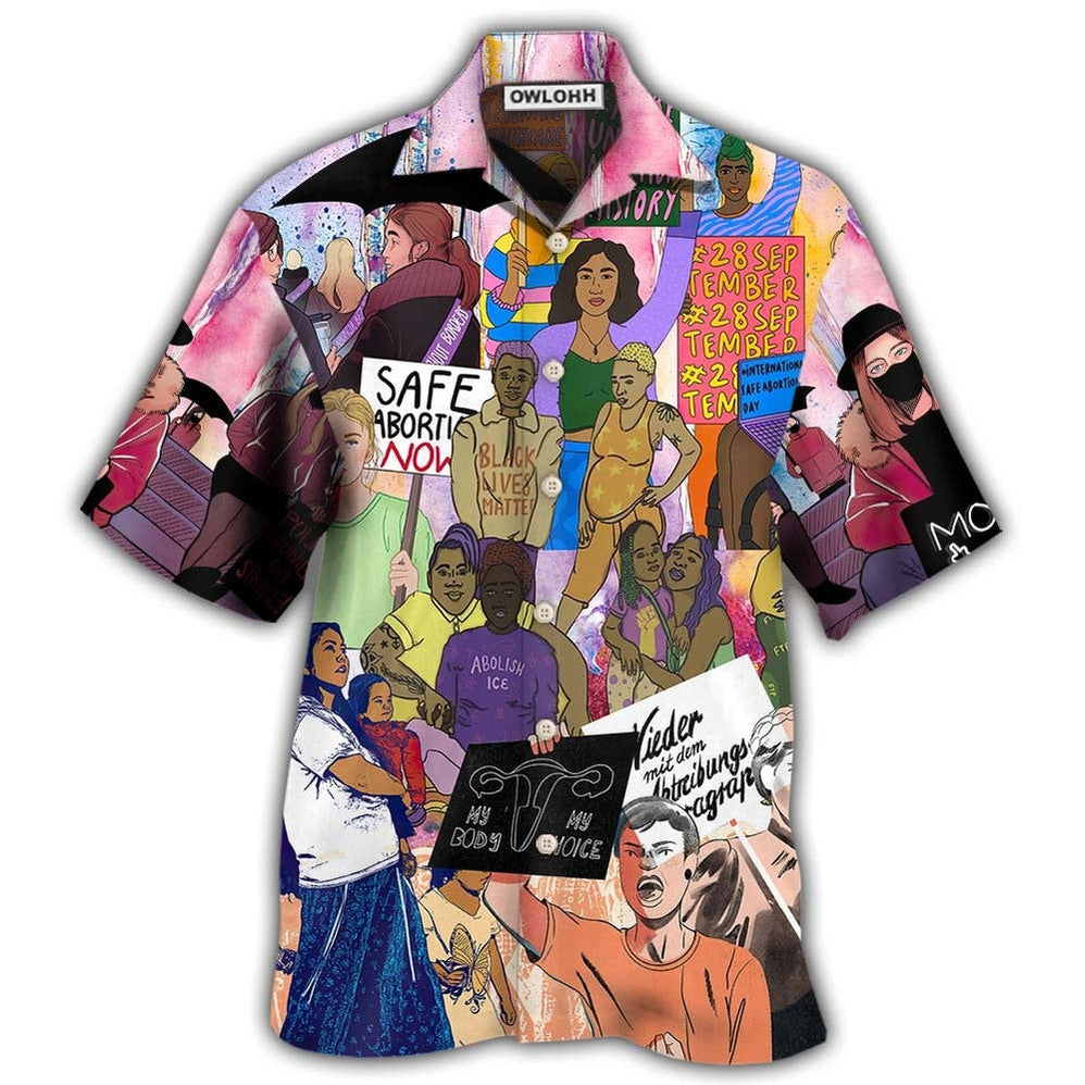 Hawaiian Shirt / Adults / S Anti Abortion, My Body, My Choice - Hawaiian Shirt 