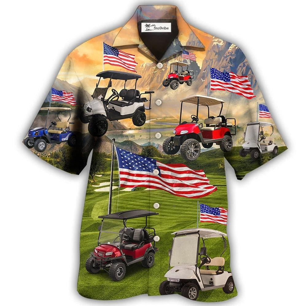Hawaiian Shirt / Adults / S Golf Independence Day Club Car - Hawaiian Shirt 