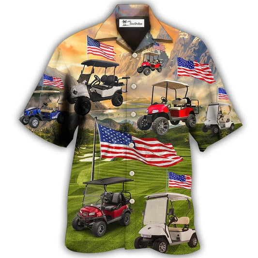 Hawaiian Shirt / Adults / S Golf Independence Day Club Car - Hawaiian Shirt 