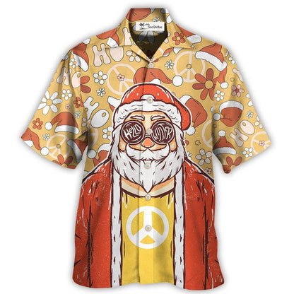 Hawaiian Shirt / Adults / S Christmas Santa Cutie Hippie Groovy - Hawaiian Shirt 