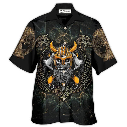 Hawaiian Shirt / Adults / S Viking Skull King Darkness - Hawaiian Shirt 