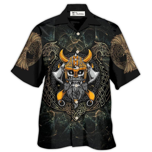 Hawaiian Shirt / Adults / S Viking Skull King Darkness - Hawaiian Shirt 