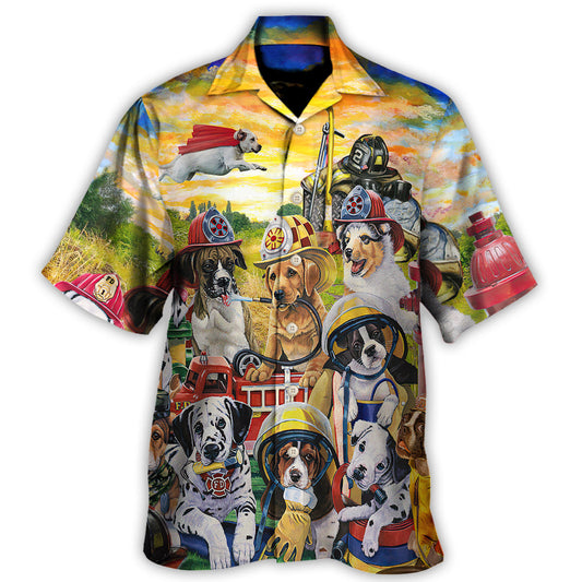 Hawaiian Shirt / Adults / S Dog Rescue Hero Helpers Rescued Is My Favorite Breed - Hawaiian Shirt 