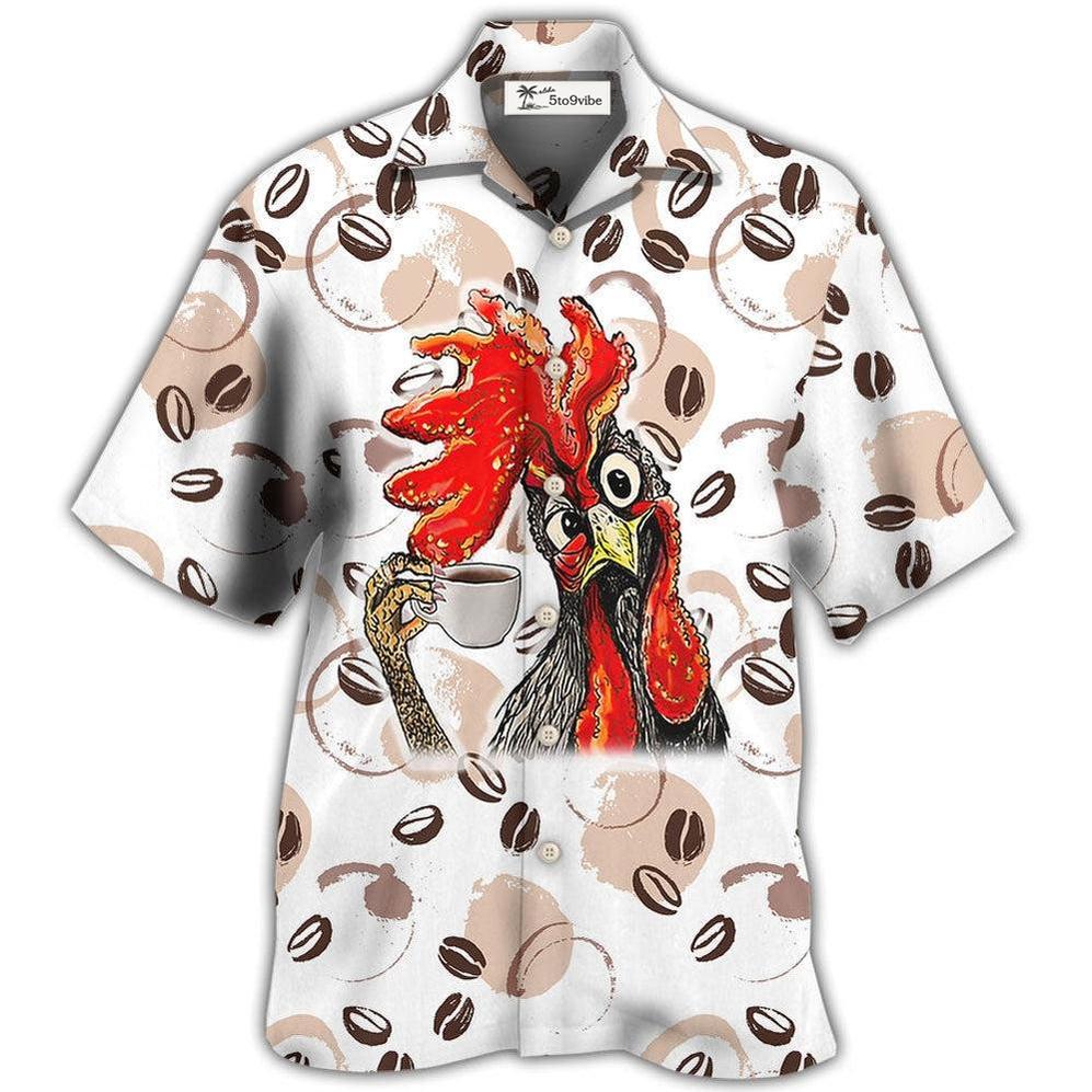Hawaiian Shirt / Adults / S Coffee I Like Chickens And Coffee - Hawaiian Shirt 