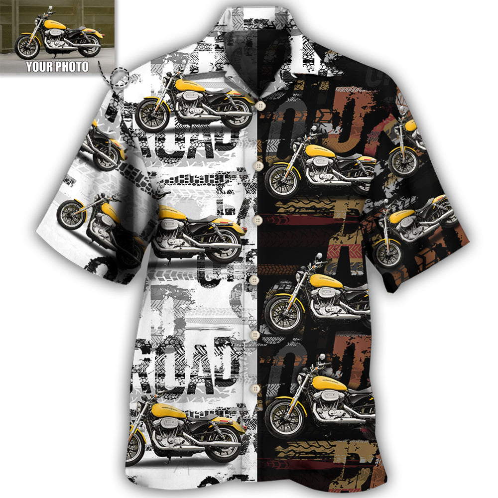 4 / Adults / S Motorcycle My Sweet Lover Custom Photo - Hawaiian Shirt 