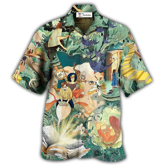 Hawaiian Shirt / Adults / S Author Build Your Mind - Hawaiian Shirt 