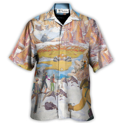 Hawaiian Shirt / Adults / S Climbing Life's A Climb But The View Is Great - Hawaiian Shirt 