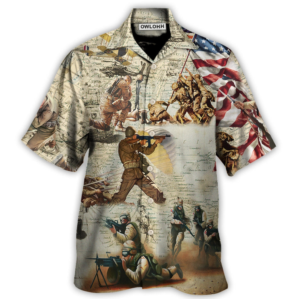 Hawaiian Shirt / Adults / S Veteran Memory Soldier's Prayer - Hawaiian Shirt 