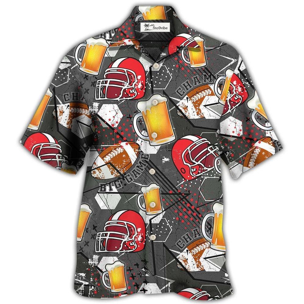 Hawaiian Shirt / Adults / S Beer I Like Beer And Rugby And Maybe 3 People - Hawaiian Shirt 