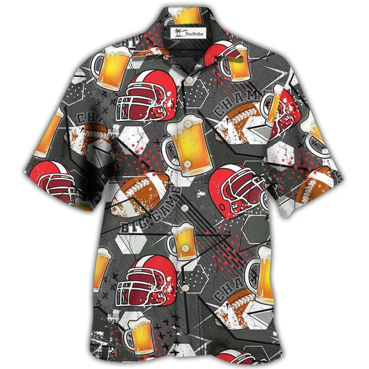 Hawaiian Shirt / Adults / S Beer I Like Beer And Rugby And Maybe 3 People - Hawaiian Shirt 