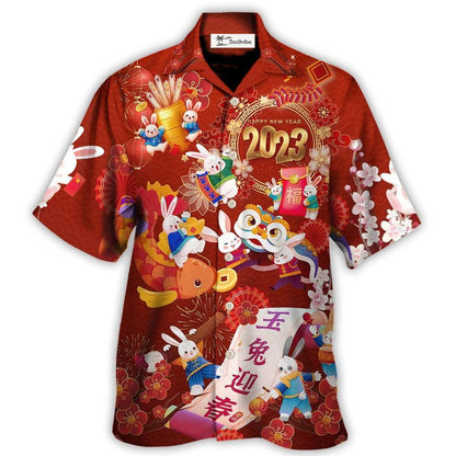 Chinese Lunar Year Rabbit Happy New Year 2023 - Hawaiian Shirt 