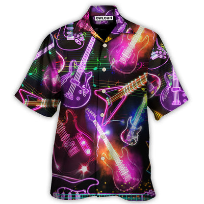 Hawaiian Shirt / Adults / S Guitar Neon Amazing Christmas - Hawaiian Shirt 