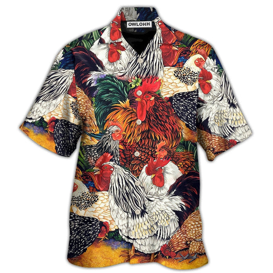 Hawaiian Shirt / Adults / S Chicken Farm Awesome Love Life - Hawaiian Shirt 
