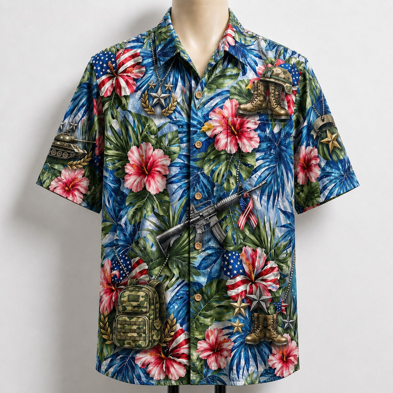US Army Patriotic Veteran 250 Years America Premium Unisex Hawaiian Shirt For Men and Women