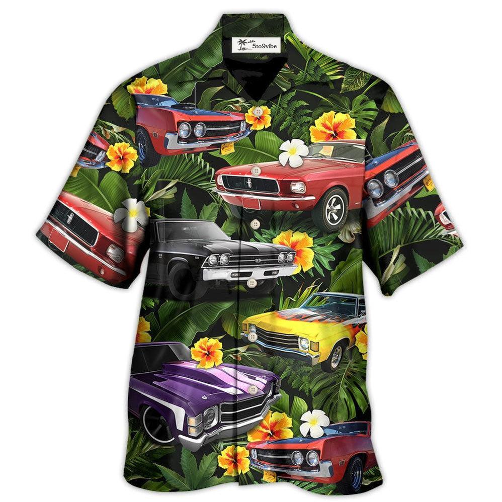 Hawaiian Shirt / Adults / S Muscle Car Tropical Vibe - Hawaiian Shirt 