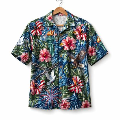 Freedom Theme Veteran 250 Years America Premium Unisex Hawaiian Shirt For Men and Women