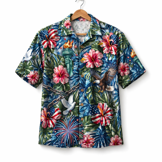 Freedom Theme Veteran 250 Years America Premium Unisex Hawaiian Shirt For Men and Women