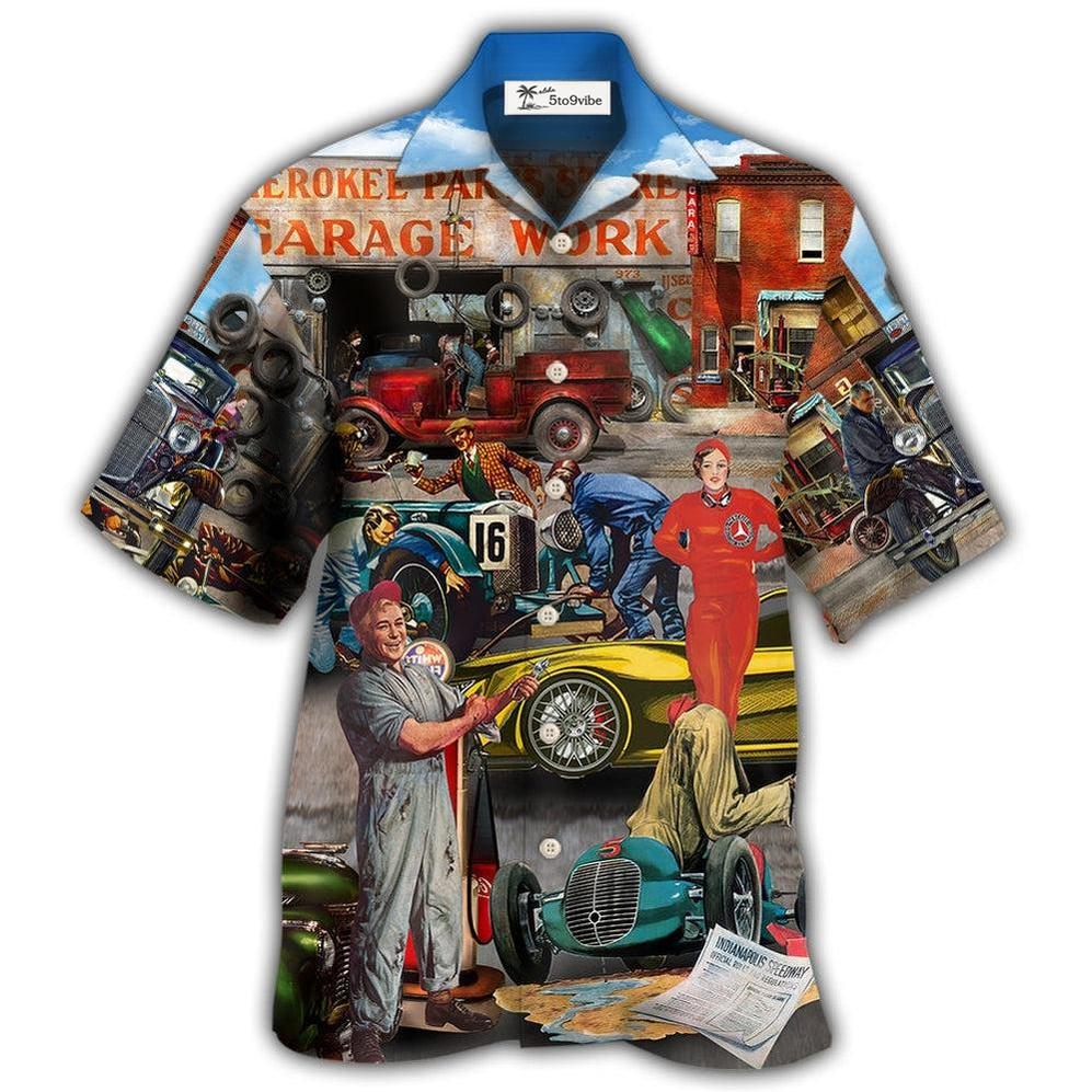 Hawaiian Shirt / Adults / S Auto Mechanic Retro Car - Hawaiian Shirt 
