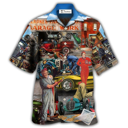 Hawaiian Shirt / Adults / S Auto Mechanic Retro Car - Hawaiian Shirt 