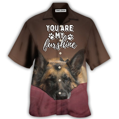 Hawaiian Shirt / Adults / S German Shepherd Sleepy Dog You Are My Furshine - Hawaiian Shirt 
